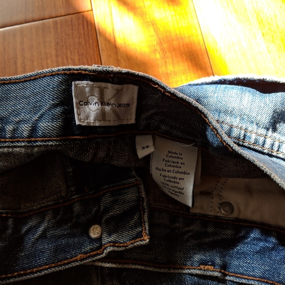EUC calvin klein blue jeans size 34 - Picture 3 of 5